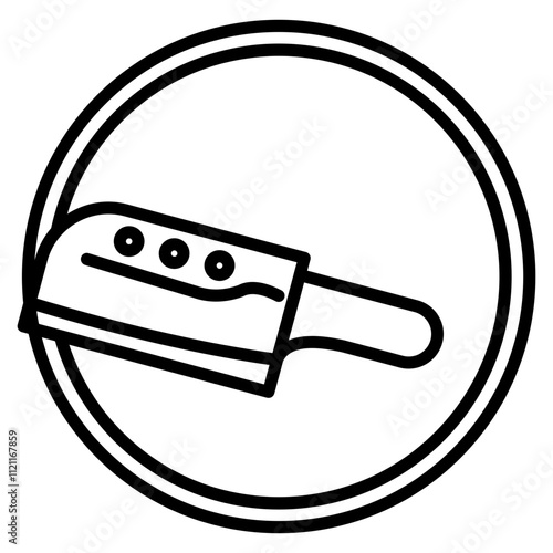 Cleaver icon element for design