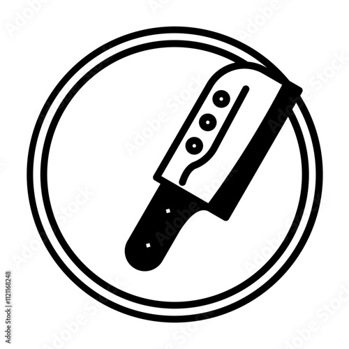 Cleaver icon element for design