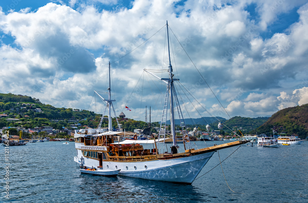 Harbour of Labuan Bajo, Ost Nusa Tenggara, Flores, Indonesia, Southeast Asia. Harbour of Labuan Bajo, Ost Nusa Tenggara, Flores, Indonesia, Southeast Asia.