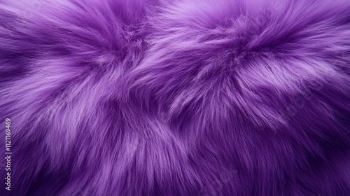 Fluffy purple fur captured in macro detail, soft and luxurious for cozy fashion and design backdrops