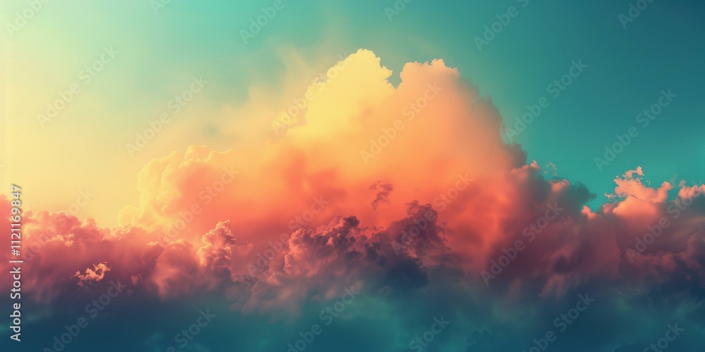 Dramatic Sunset Cloudscape: Fiery Hues and Heavenly Cloud Formations Dramatic Sunset Cloudscape: Fiery Hues and Heavenly Cloud Formations