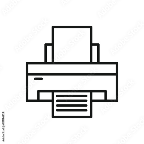 Editable Icon of Printer, Vector illustration isolated on white background. using for Presentation, website or mobile app