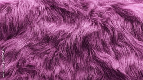 Realistic vibrant purple fur texture, soft and luxurious with fluffy hair patterns for fashion designs