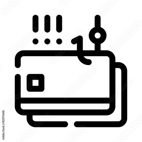 Credit Card Theft line icon