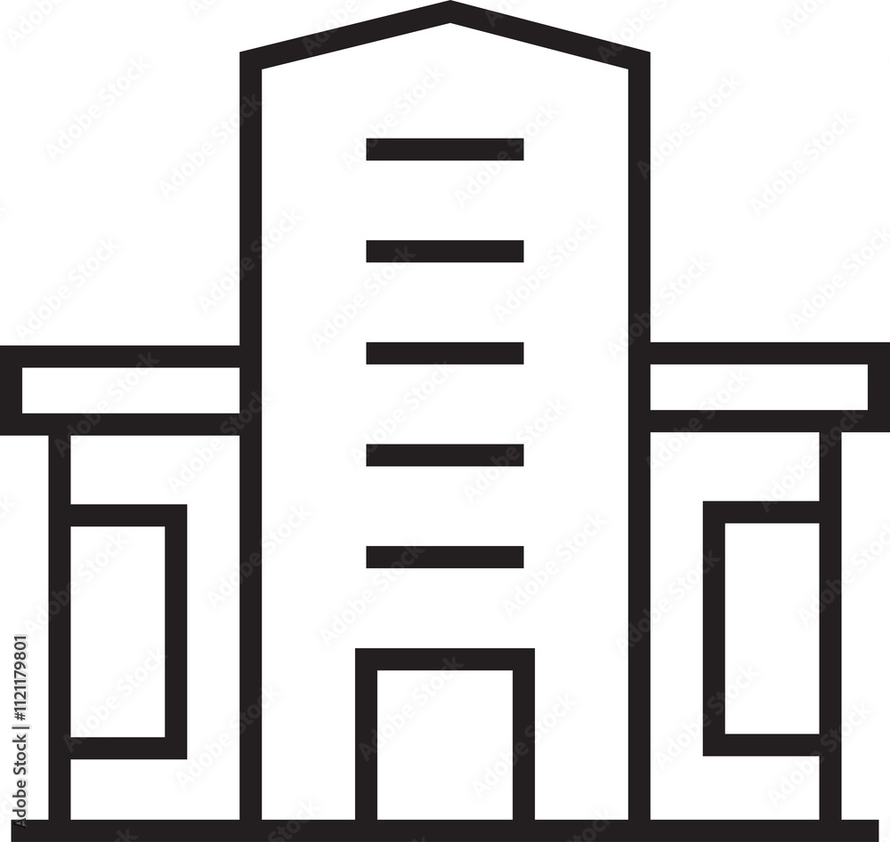House Building Line Icon
House Building Line Icon