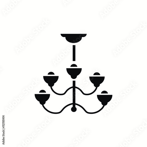 A beautiful chandeliers to fix in roof for decoration Vector