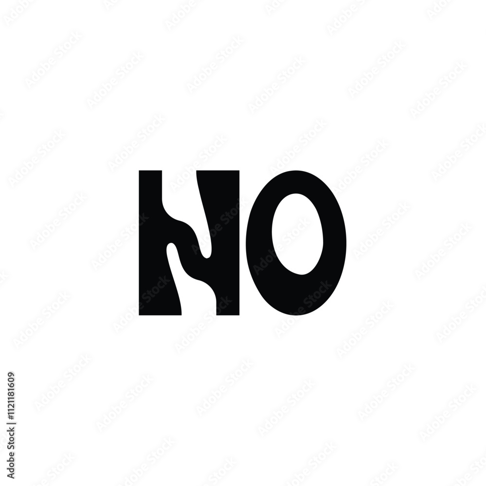HO monogram logo design letter text name symbol monochrome logotype alphabet character simple logo HO monogram logo design letter text name symbol monochrome logotype alphabet character simple logo
