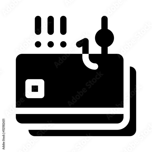Credit Card Theft glyph icon