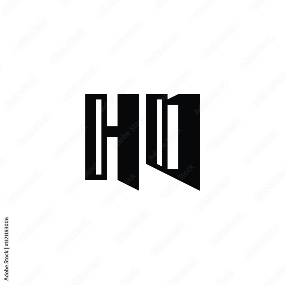 HO monogram logo design letter text name symbol monochrome logotype alphabet character simple logo HO monogram logo design letter text name symbol monochrome logotype alphabet character simple logo