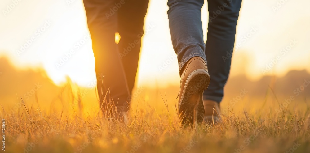 Elderly couple enjoying a walk, embracing personalized care in managing diabetes together. Elderly couple enjoying a walk, embracing personalized care in managing diabetes together.