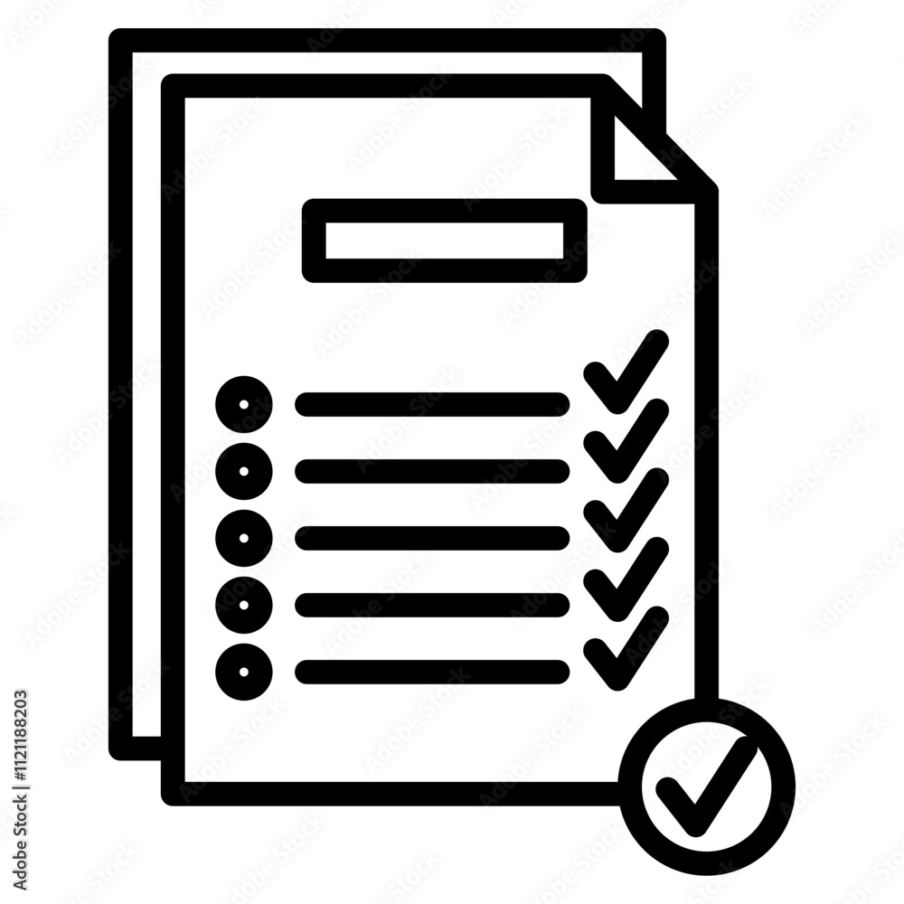 Checklist icon element for design Checklist icon element for design