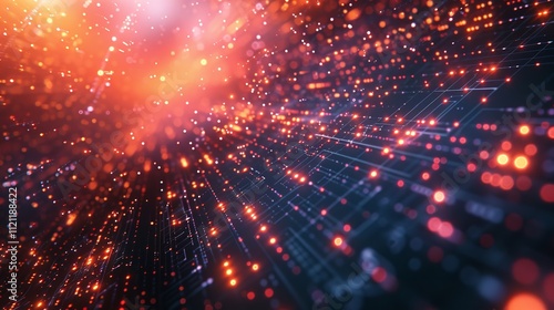 Wallpaper Mural Futuristic circuit board with glowing elements - generative Ai. Torontodigital.ca