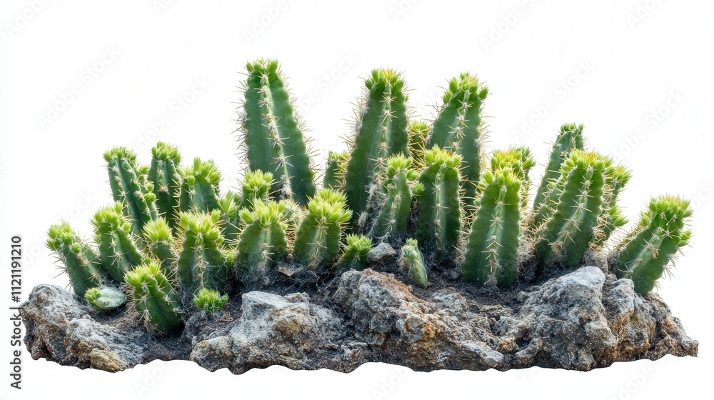 cactus with its textured surface and spiny arms, contrasting sharply against a bright white background, emphasizing its raw, natural beauty cactus with its textured surface and spiny arms, contrasting sharply against a bright white background, emphasizing its raw, natural beauty