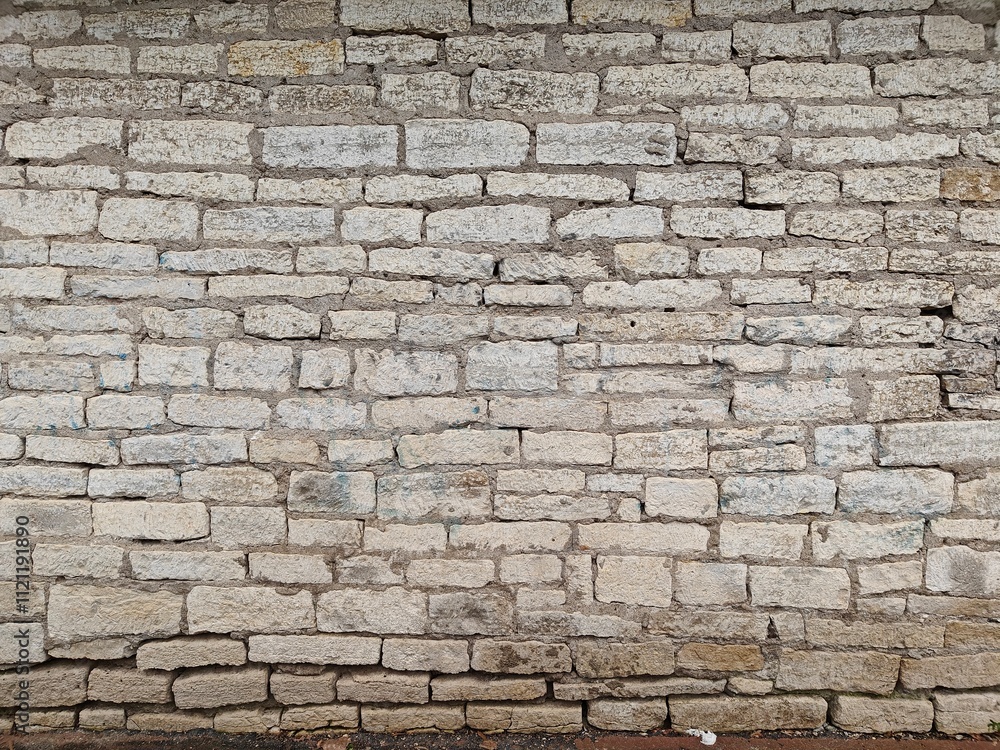 Fototapeta premium Old Medieval Stone Fort Wall