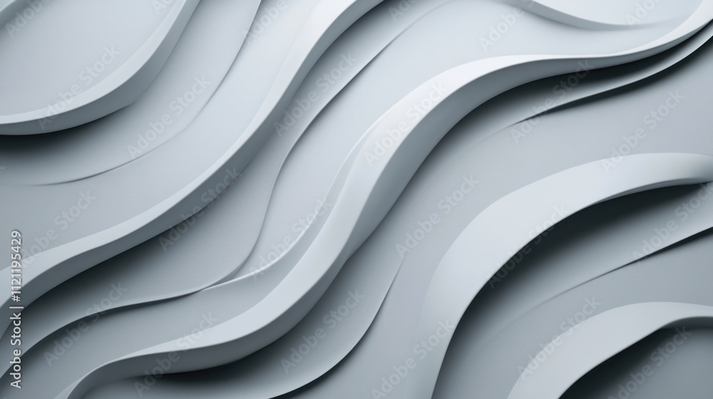 Abstract gray wavy 3D background texture. Abstract gray wavy 3D background texture.