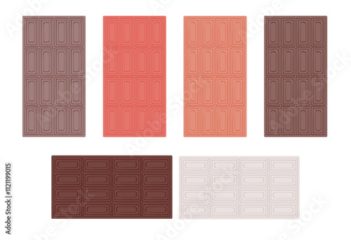 多種多様なフレーバーチョコのパッケージ