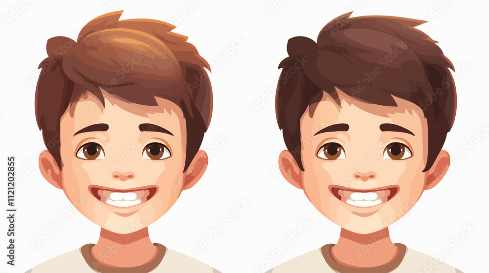 Child's Buck Teeth Before and After Transformation Image Study Child's Buck Teeth Before and After Transformation Image Study