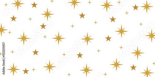 Background twinkling gold stars. Sparkle Star animation, flashing light effect 