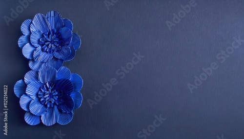 Elegant Blue Paper Flower 