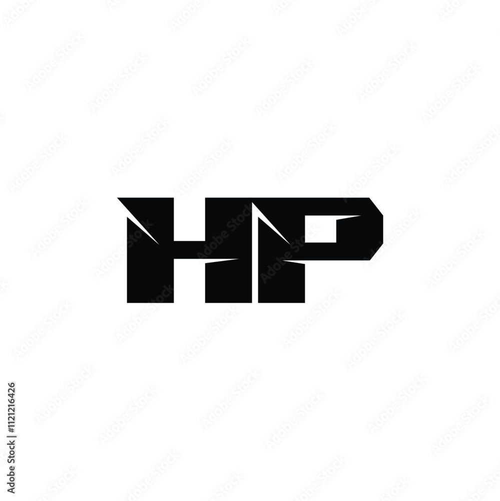 HP monogram logo design letter text name symbol monochrome logotype alphabet character simple logo HP monogram logo design letter text name symbol monochrome logotype alphabet character simple logo