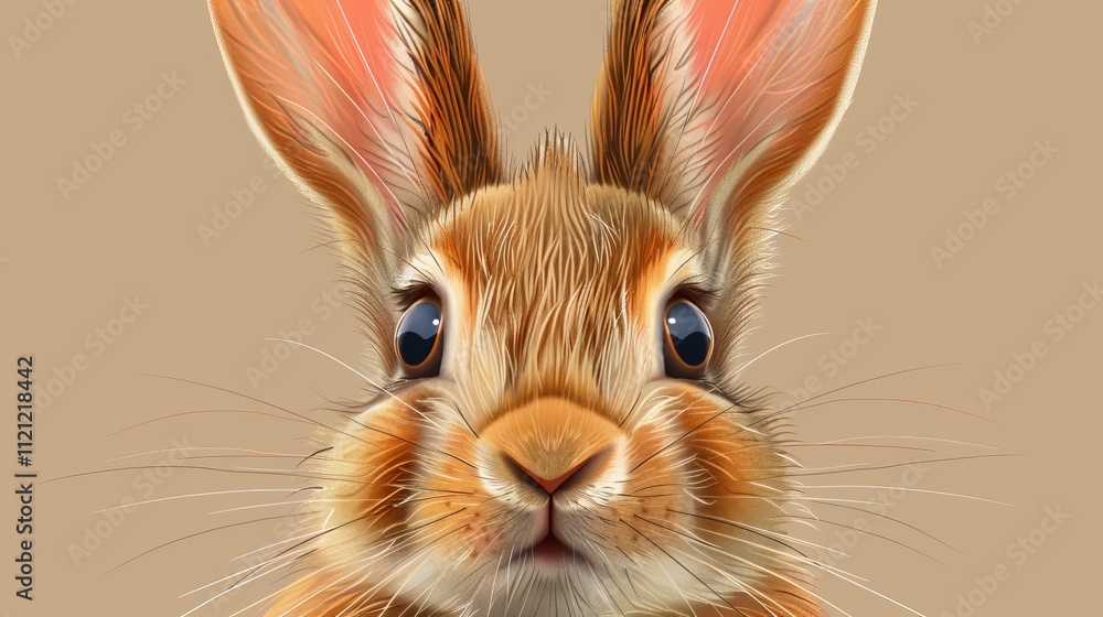 Charming easter bunny with playful curiosity perfect for holiday designs and greeting cards Charming easter bunny with playful curiosity perfect for holiday designs and greeting cards