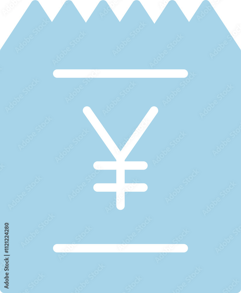 Obraz premium Yen Bill Icon 