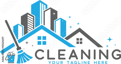  Professional cleaning symbol vector, clean and neat logo template