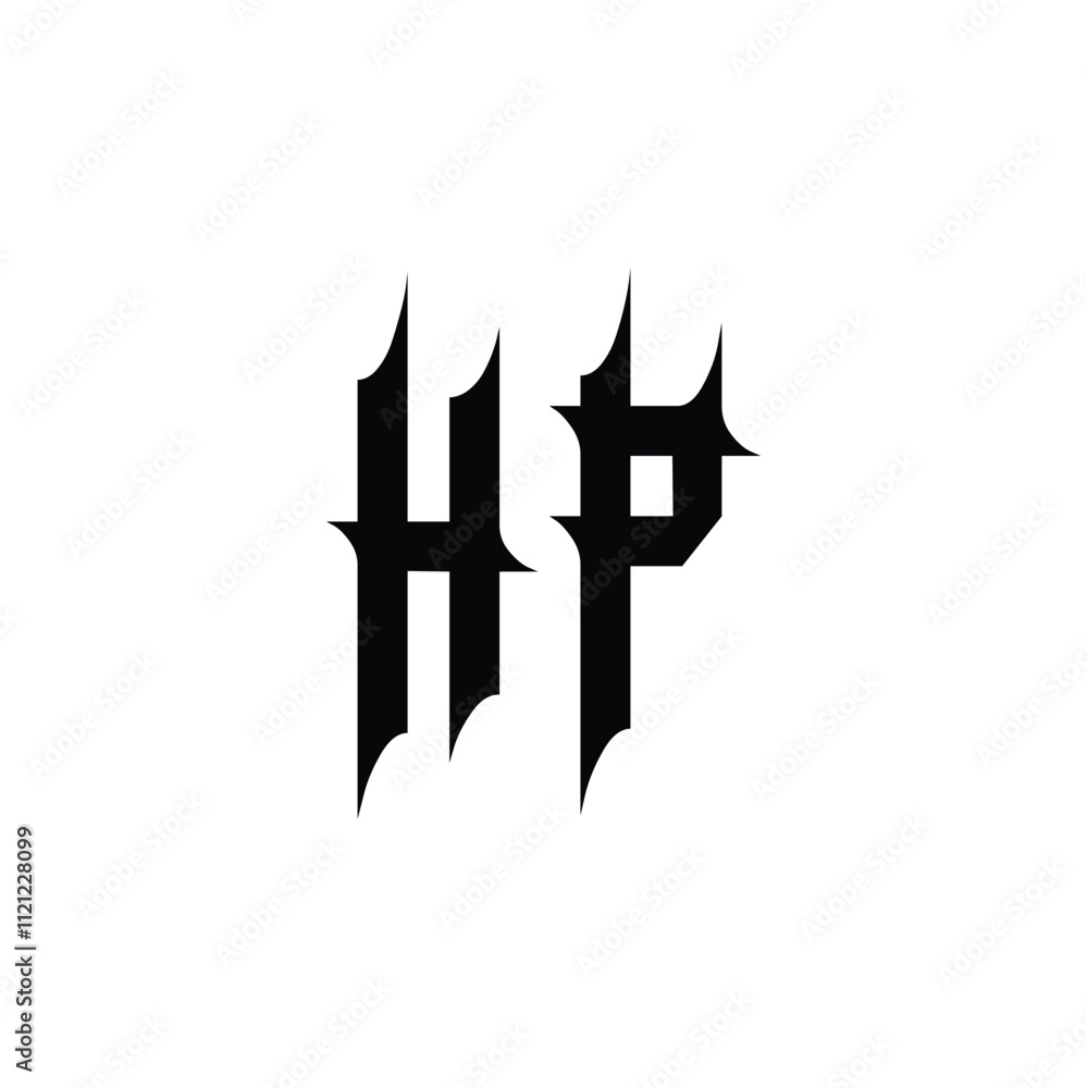 HP monogram logo design letter text name symbol monochrome logotype alphabet character simple logo HP monogram logo design letter text name symbol monochrome logotype alphabet character simple logo
