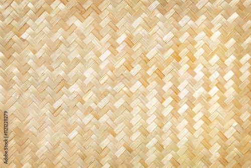 close up woven bamboo pattern or bamboo wall
