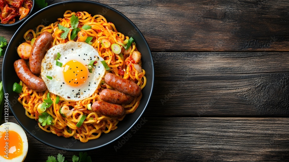 Hearty Korean Bibimbap: A Flavorful Fusion of Rice, Vegetables, and Fried Eggs
Hearty Korean Bibimbap: A Flavorful Fusion of Rice, Vegetables, and Fried Eggs