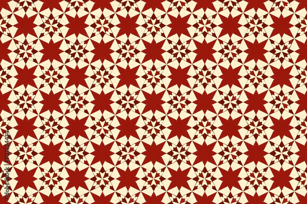 Red and beige zellige Moroccan pattern Red and beige zellige Moroccan pattern