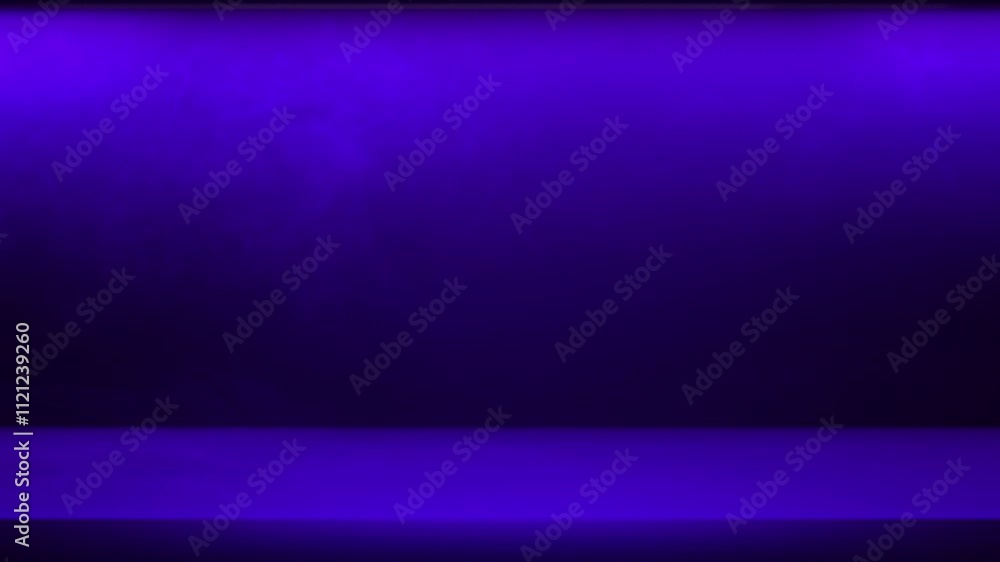 Blue Studio Room Empty Space, Floor and wall background, Display or montage of product, Spotlight backdrop for business shoot.