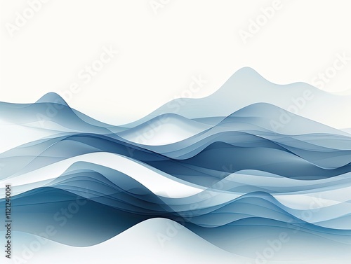 Abstract Mountain Landscape