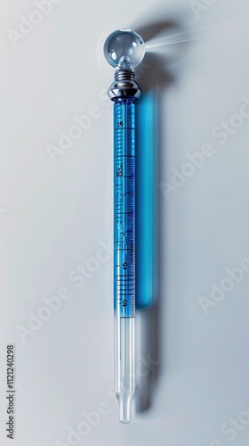 Graduated Pipette with Blue Liquid