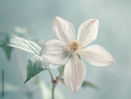 White Clematis Flower