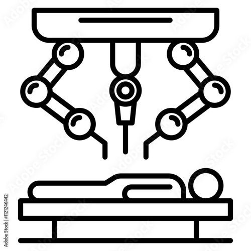 robotic surgery single icon