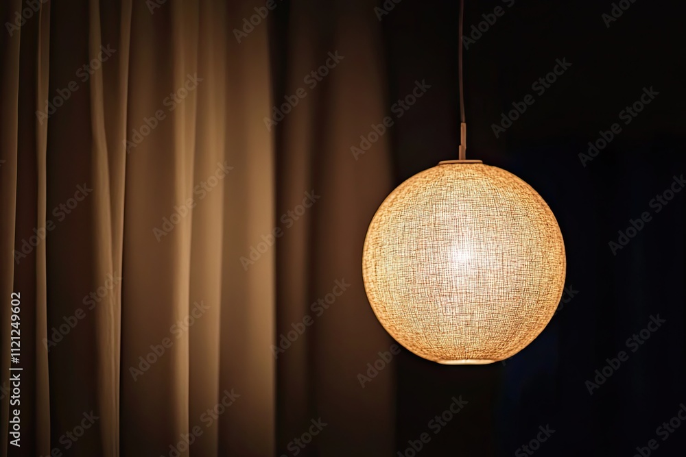 Obraz premium Soft and cozy, warm beige lighting with gentle diffusion, black background