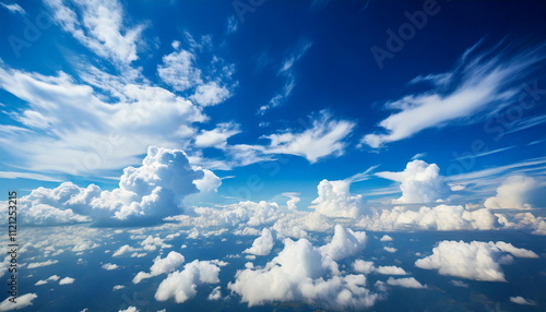 beautiful blue sky cloud background