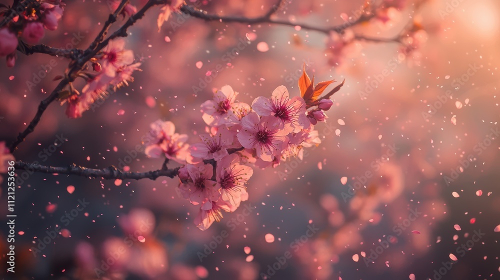 Blossoming cherry trees in springtime nature photography serene environment close-up view Blossoming cherry trees in springtime nature photography serene environment close-up view