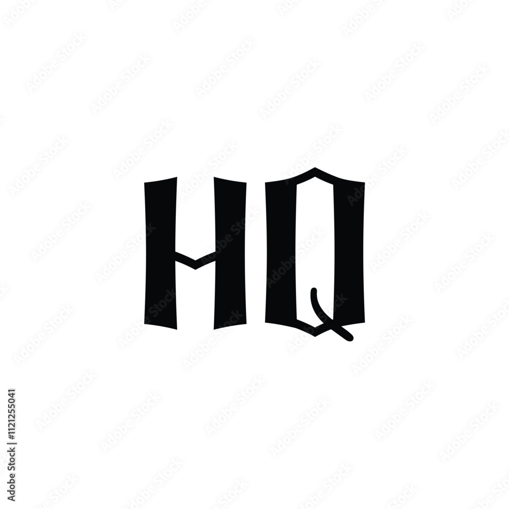 HQ monogram logo design letter text name symbol monochrome logotype alphabet character simple logo HQ monogram logo design letter text name symbol monochrome logotype alphabet character simple logo