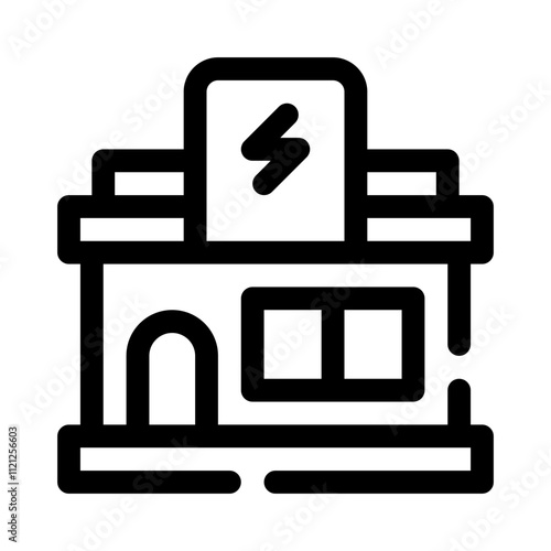 Electronics Store line icon