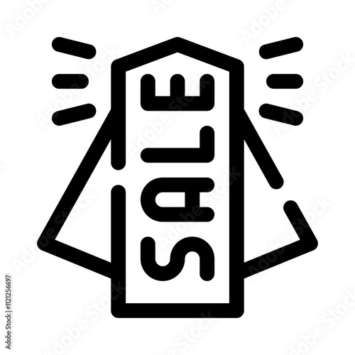 Sale Tag line icon