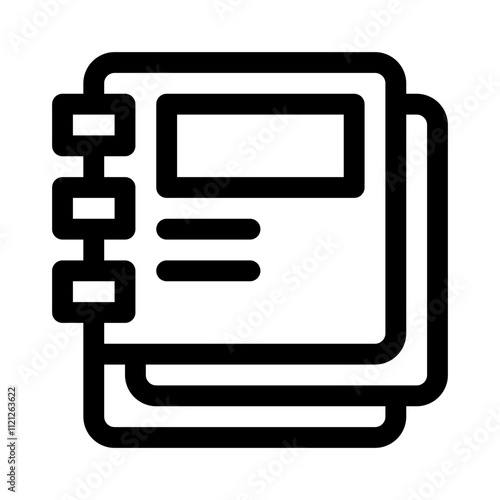 Notebook line icon