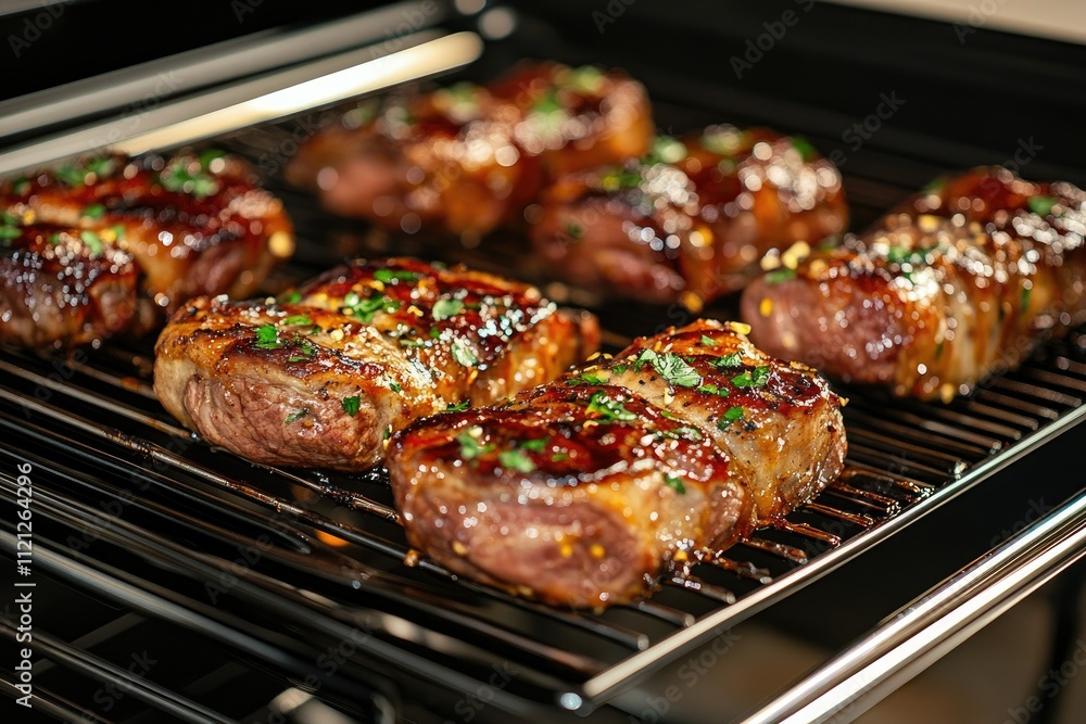 Flawless Visual of Baked Beef Roulades with Delicious Fillings, High Detail, 8K Flawless Visual of Baked Beef Roulades with Delicious Fillings, High Detail, 8K