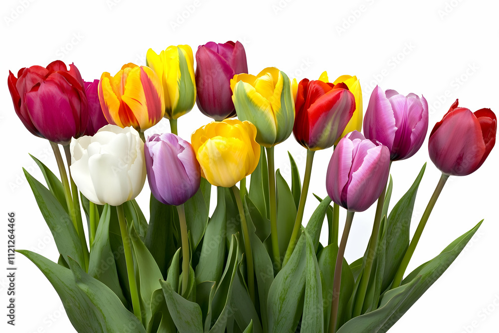 A vibrant bouquet of tulips in various colors, symbolizing beauty and nature. A vibrant bouquet of tulips in various colors, symbolizing beauty and nature.