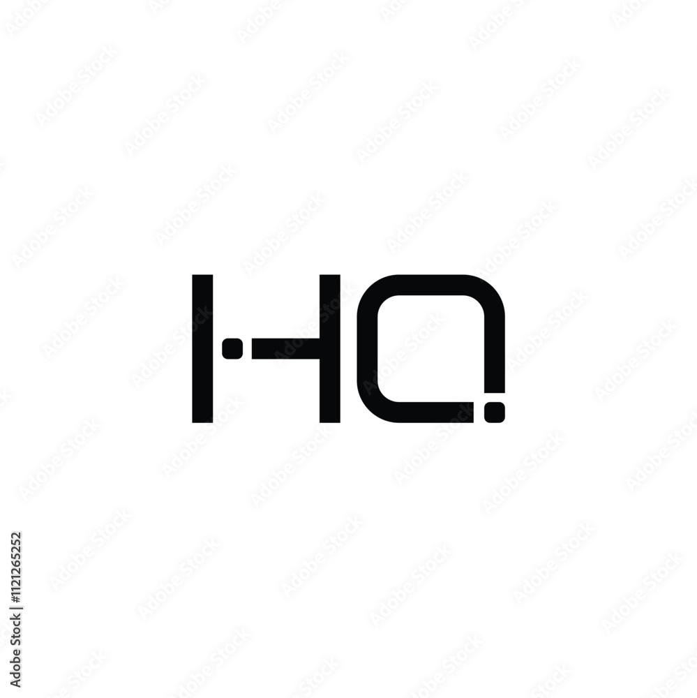 HQ monogram logo design letter text name symbol monochrome logotype alphabet character simple logo HQ monogram logo design letter text name symbol monochrome logotype alphabet character simple logo