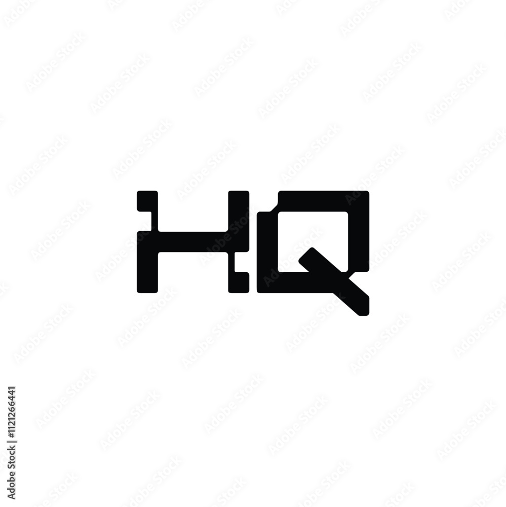 HQ monogram logo design letter text name symbol monochrome logotype alphabet character simple logo HQ monogram logo design letter text name symbol monochrome logotype alphabet character simple logo