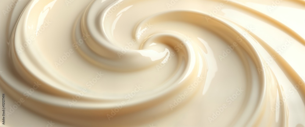 Close-up view of creamy white dessert swirl texture. Creamy smooth texture, rippled pattern suggest homemade dessert preparation. Abstract swirling patterns create beautiful visual concept for food Close-up view of creamy white dessert swirl texture. Creamy smooth texture, rippled pattern suggest homemade dessert preparation. Abstract swirling patterns create beautiful visual concept for food