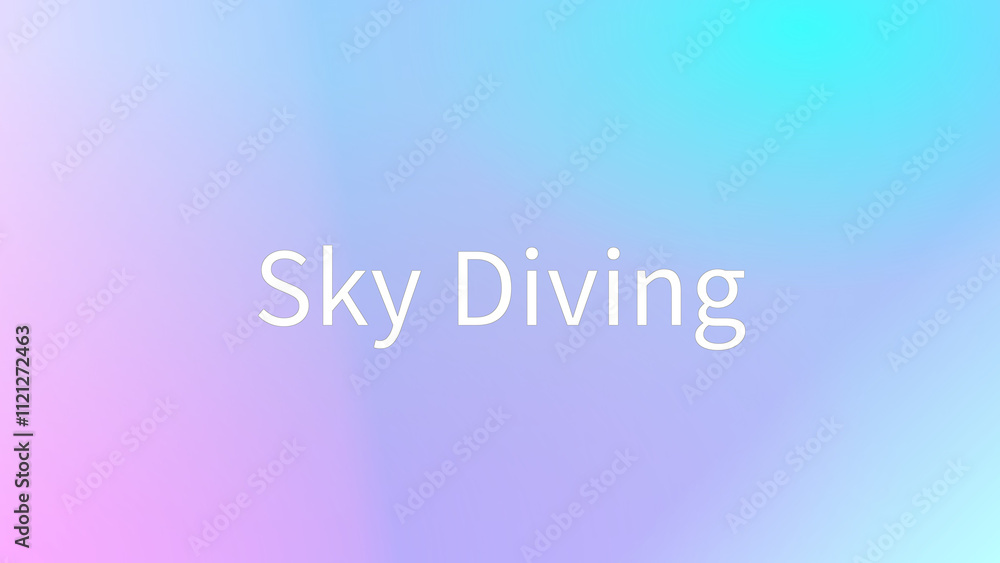 Sky Diving のグラデーション背景イラスト Sky Diving のグラデーション背景イラスト