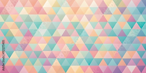 Abstract geometric pattern with pastel triangles on a gradient background, triangles, geometry, abstract, pattern, soft